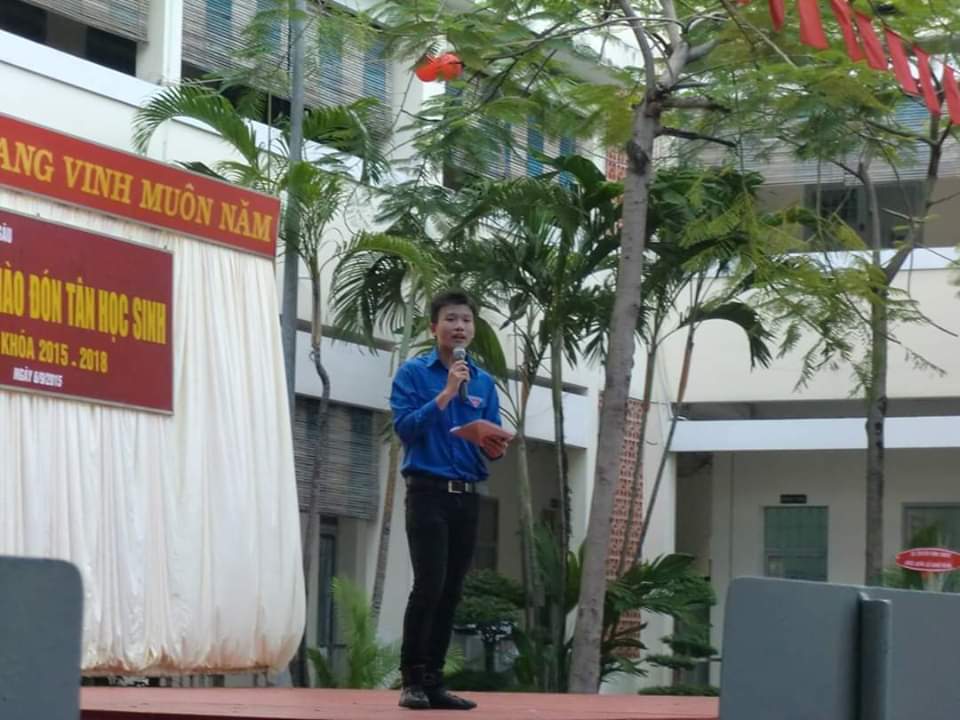 Hình ảnh MC Chấn Minh vào năm học lớp 11