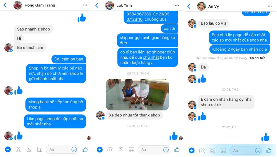 Những phản hồi chất lượng từ khách hàng