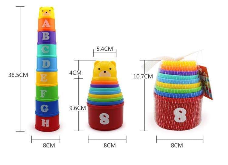 Tháp hình ABC kích thích sự sáng tạo cho bé