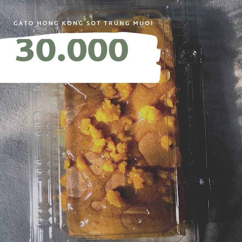 Gato Hong Kong sốt trứng muối
