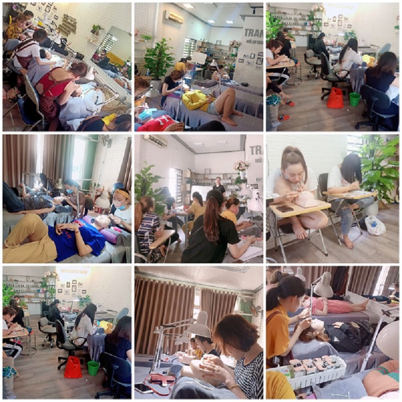 Một số học viên đang học tại Trang Mi