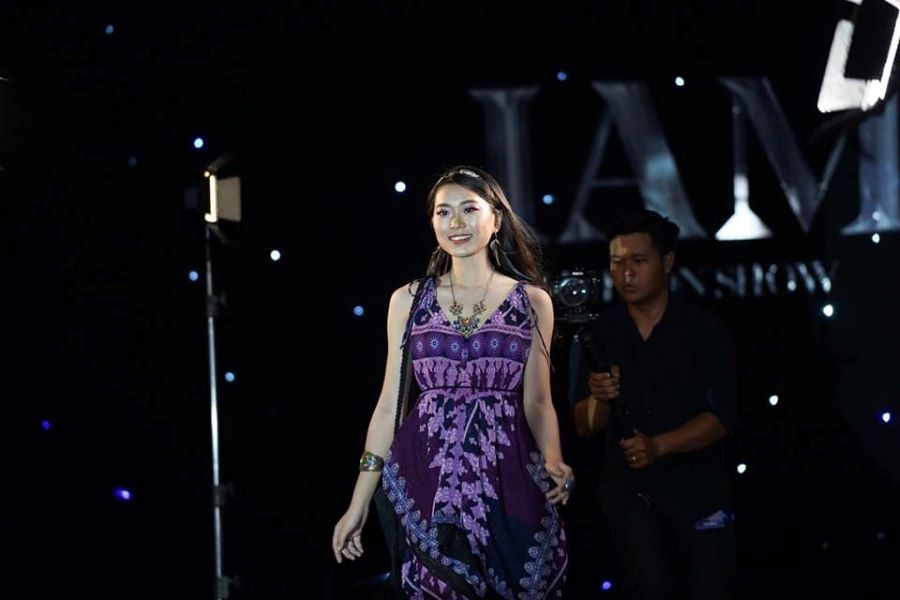 Ngân tham gia biểu diễn I AM FASHION SHOW
