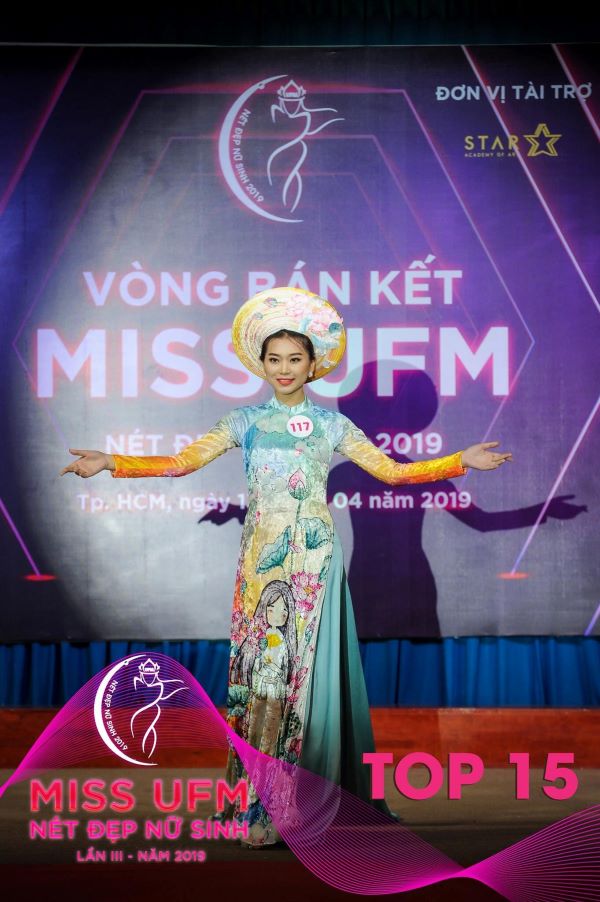 Người mẫu Lữ Kim Ngân lọt Top 15 Miss UFM