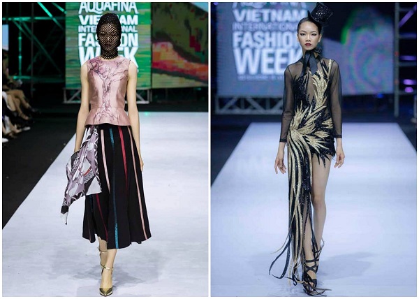 Model Thúy Đinh tại Aquafina Vietnam International Fashion Week