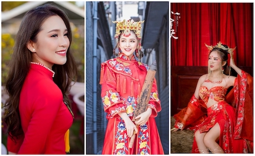 Lana xinh đẹp, tự tin trước ống kính