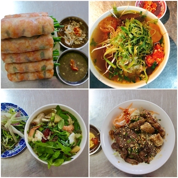 Các món ăn có hương vị thơm ngon và nước chấm đậm đà