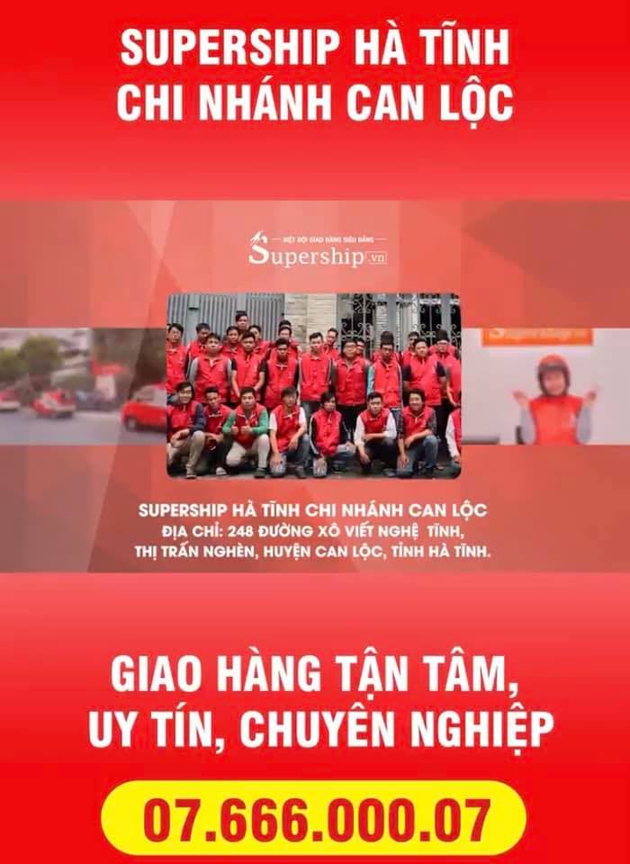 Đội ngũ giao hàng tận tâm của Supership Can Lộc