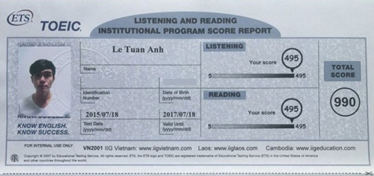 TOEIC 990/990
