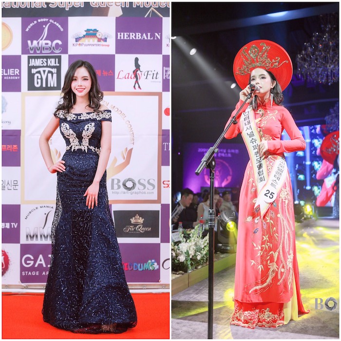Huyền Trang còn được nhận giải thưởng vào năm 2019 "SNS Gương mặt thương hiệu - người mẫu quảng cáo" 