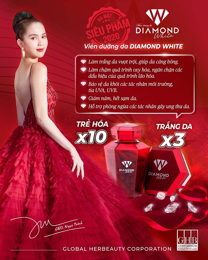 Diamond White của GHB Corporation chính là bùa hộ mệnh cho làn da của chị em phụ nữ