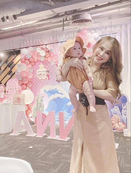 Chị được gia đình ủng hộ việc làm mẹ đơn thân