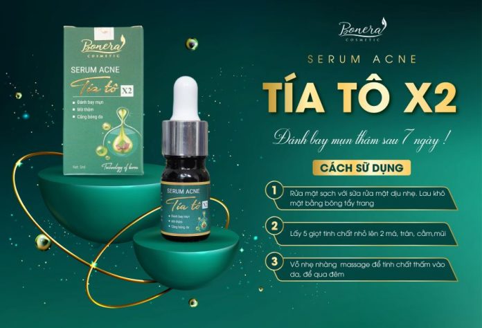 Serum Acne Tía Tô x2 đánh bay mụn thâm chỉ sau 7 ngày sử dụng
