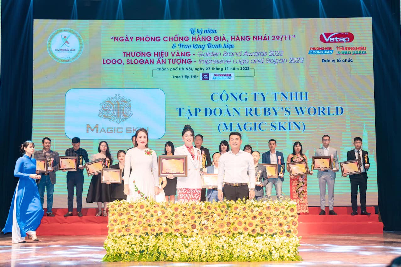 Magic Skin thắng lớn tại lễ công bố "Thương hiệu vàng - Logo, slogan ấn tượng 2022"